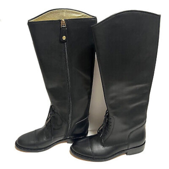 Black Leather Riding Boots Juicy Couture Women’s Size 9
Equestrian Lace Up Tall - Picture 2 of 16